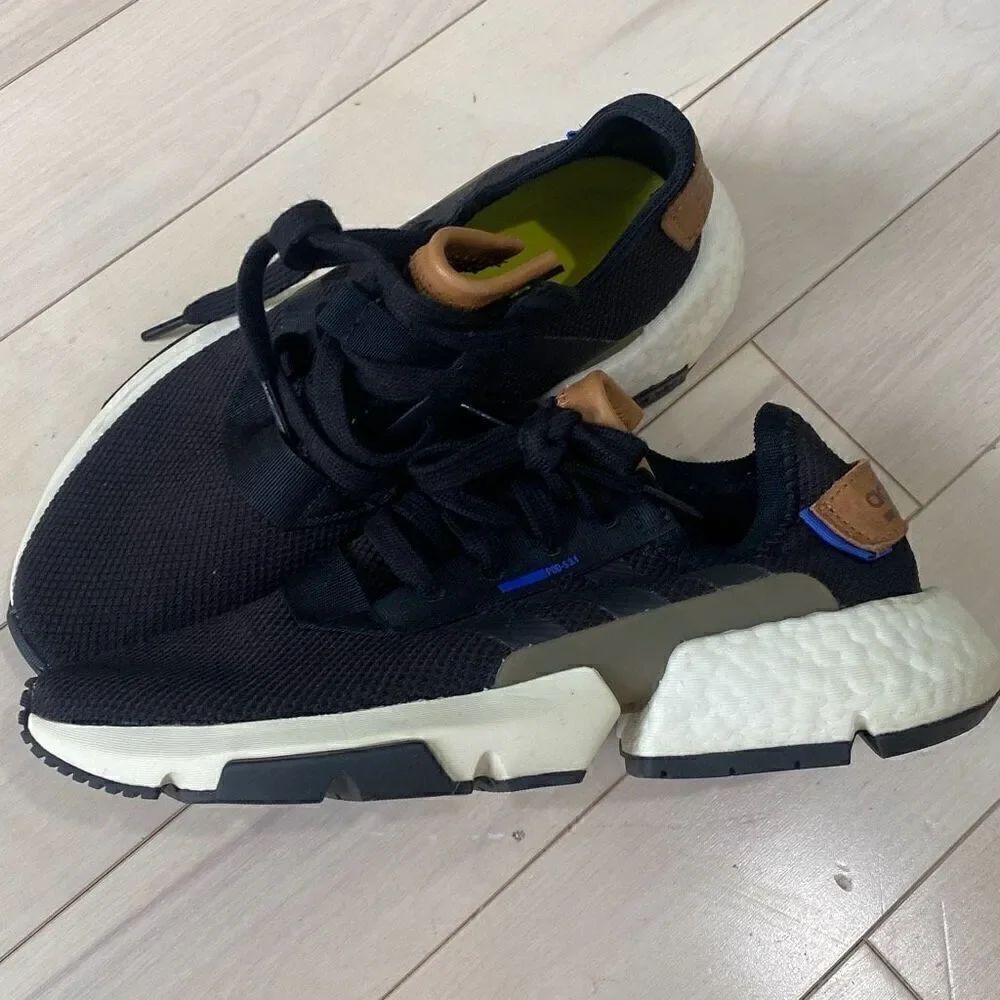 Adidas Men's Pod S3.1 Lace-Up Running Performance Sneakers Core Black Size 5.5